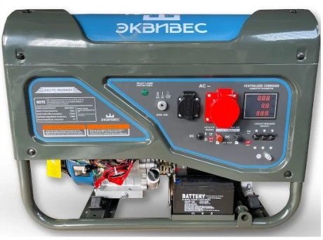 Генератор бензиновий ЕКВІВЕС 3 фази (220/380В), 7кВт, (EKV-TG-9000МЕ3)